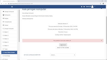 Tutorial LMS/Elearning Membuat Kuis Pilihan Ganda (Multiple Choice) untuk Dosen