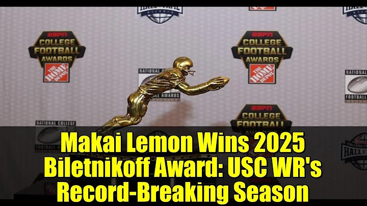 Makai Lemon Wins 2025 Biletnikoff Award: USC WR's Record-Breaking Season