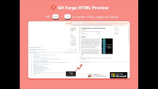 Git Forge HTML Preview Web Extension Demo