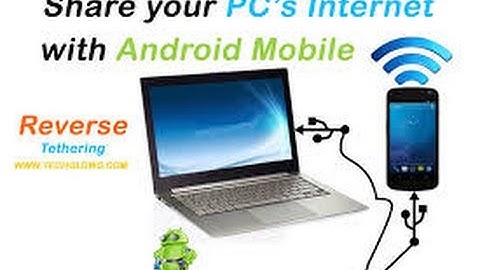 How to reverse USB tether your Android || Share PC internet with phone