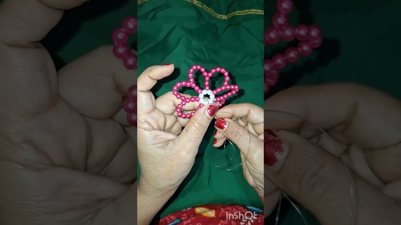 Pearl  beaded flower (mothiachi ful)Navratri special/Swati creativity/goanvlog #subscribe 