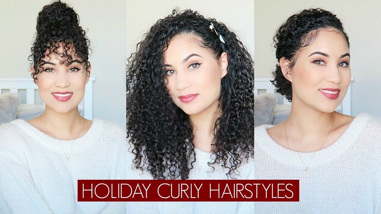 curly hair holiday styles｜TikTok Search