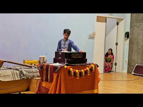 Mukund's first solo performance | Raga Bhupali Sargam | Diwali celebration-Cedarwood Waldorf School