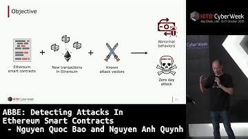 #HITBCyberWeek D2T1 - Detecting Attacks In Ethereum Smart Contracts - N. Quoc Bao and N. Anh Quynh