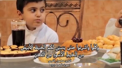 شهر رمضان الذي انزل فيه القرآن _ تلاوة نادرة بصوت القارئ شاخوان غامدي الكردي