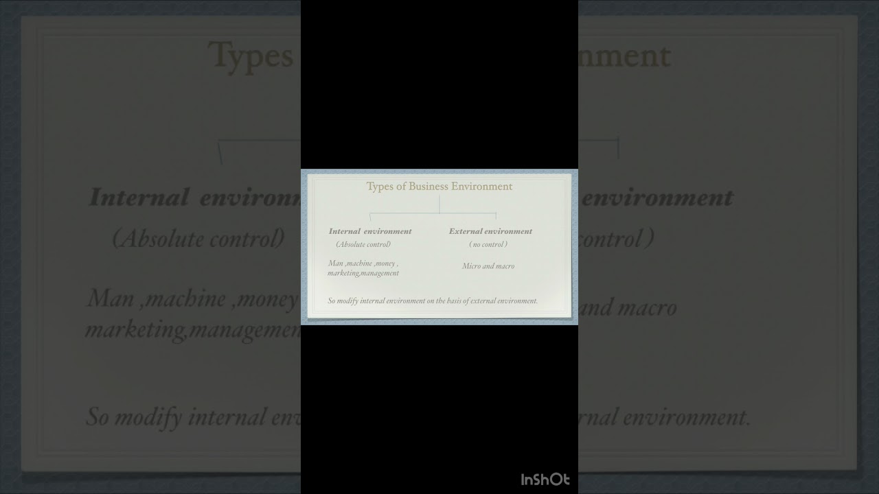 Types of Business Environment 