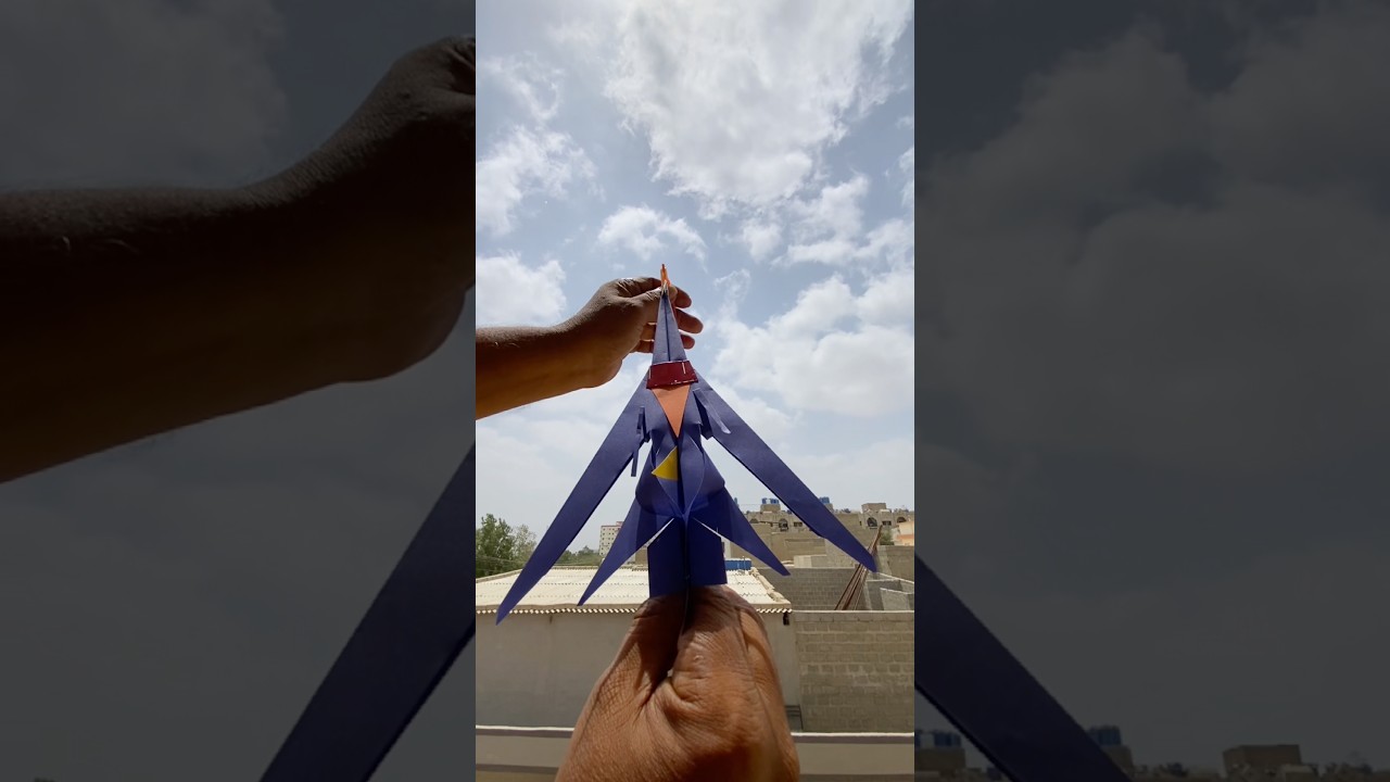 Sonic Jet Paper Airplane Best Far Away Fly Forever