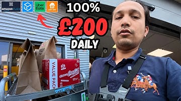 How I Made £200 in Just One Day Delivering in the UK (Amazon Flex, Uber Eats, Just Eat)