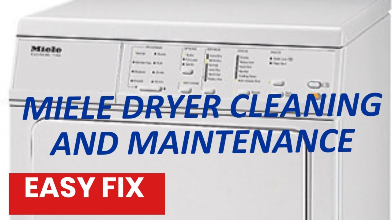MIELE DRYER - CLEANING AND MAINTENANCE - YouTube