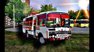 картинка: Omsi 2. ПАЗ-32053. Карта: Москва. Маршрут: 721.