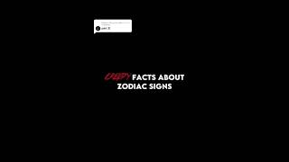 Creepy Facts About Zodiac Signs Pt2 - Zodiac Signs Shorts