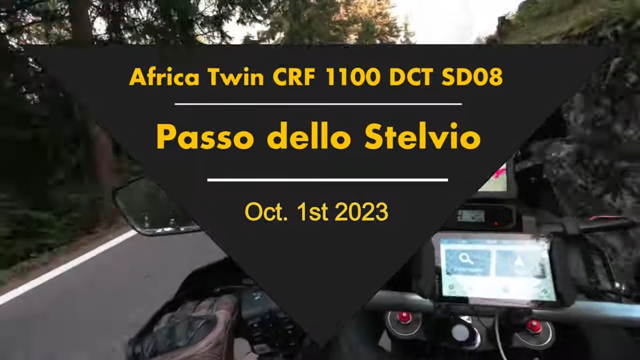 Africa Twin CRF 1100 DCT - Stilfser Joch -  (raw engine sound, ASMR)