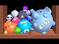 Jelly merge 3d  asmr gameplay animal evolution jelly balls 2048
