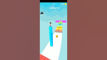 Cube stacker surfer 3d epic android and iOS gameplay level 74
