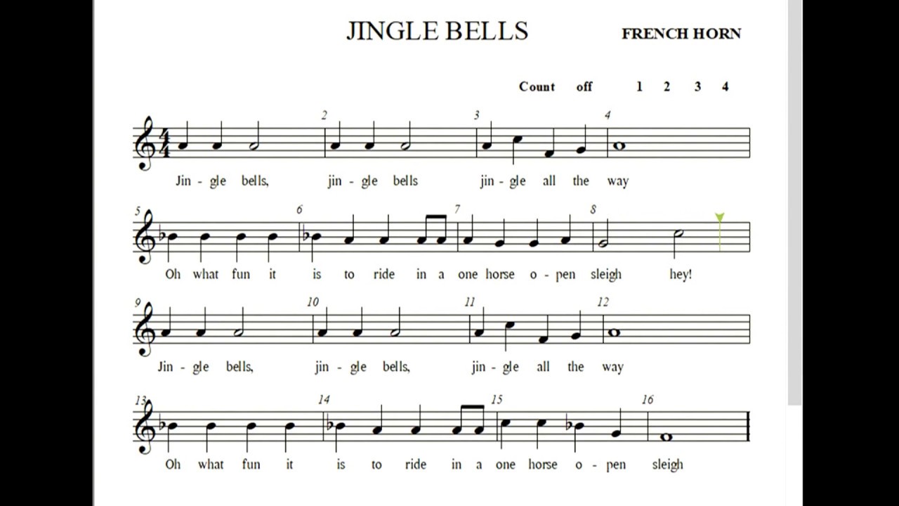 Jingle Bells F Horn High 