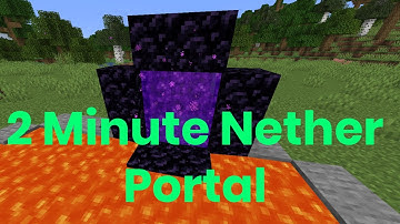 How to Build a Nether Portal WITHOUT Diamonds