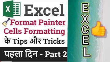 Format Painter in Excel | Cell Formatting in Excel | Excel Tutorial Part 2