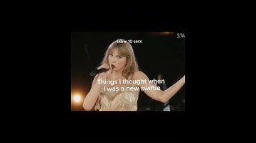 Things I thought as a new swiftie #taylorswift #swiftie #taylorsversion #shorts