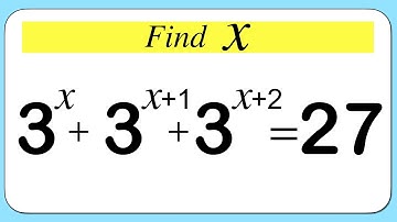 Nice Exponential Simplification |Find the value of X