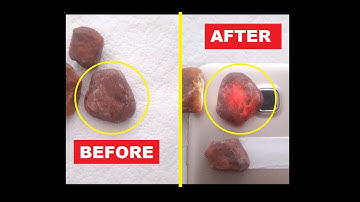 Raw Ruby Stone | Before and After | Rough Gemstones #shorts