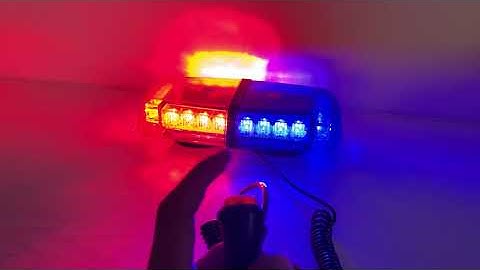 Strobe Mini light bar 12-30V Blue & Red warning light