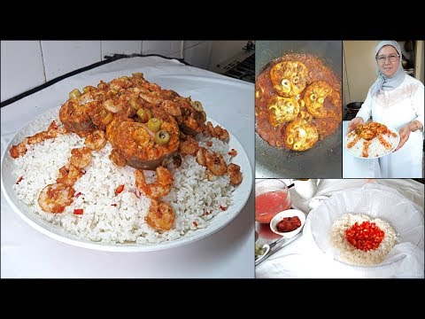 سفة-الروز-بالحوت-وصفة-تحت-طلبكم-لذيذة-جدا-و-صحية-مع-الحاجة-فاطمة-/-seffa-sefa