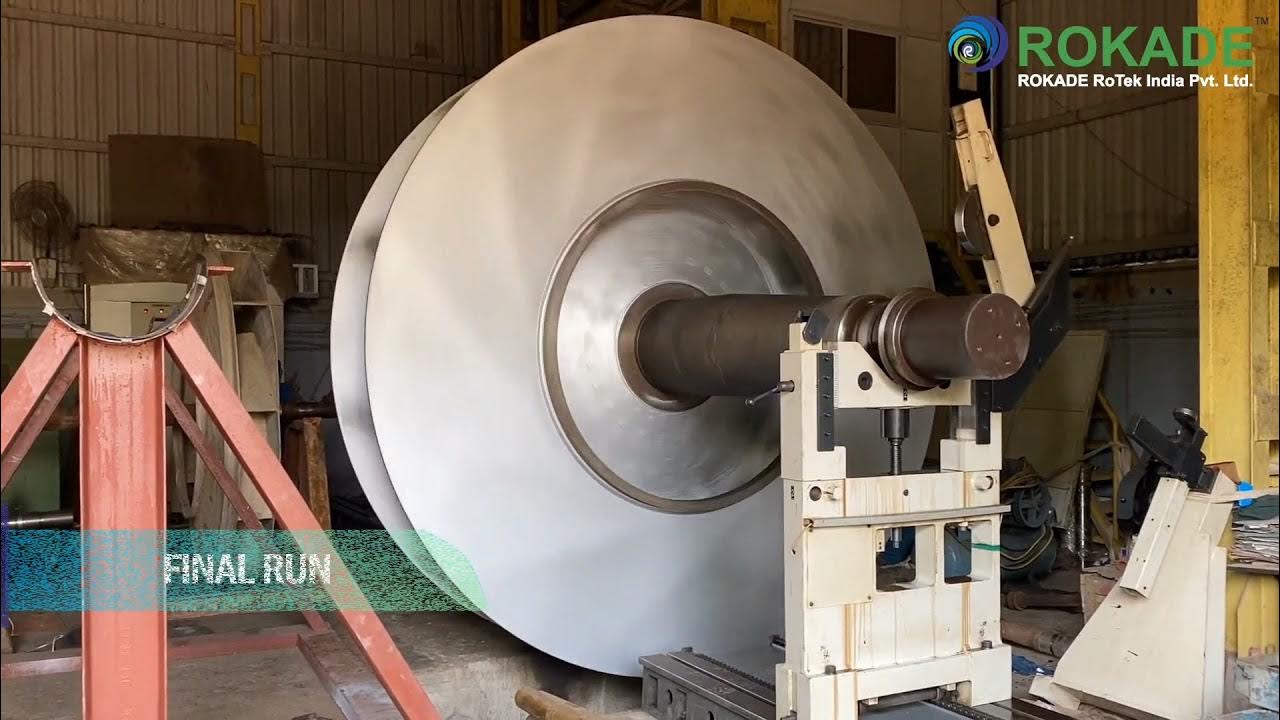 fællesskab historie gruppe Dynamic Balancing of 20 Tons ID Fan Impeller With shaft Assembly - ROKADE  Group - YouTube