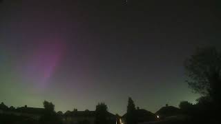 Aurora Borealis above the sky in London, UK. Part 2, early on 11/05/2024