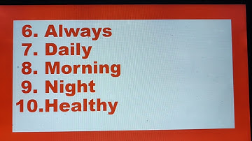 Class-1 EVS Ch-3 Lecture-3 Keep Healthy (New words and question and answers)