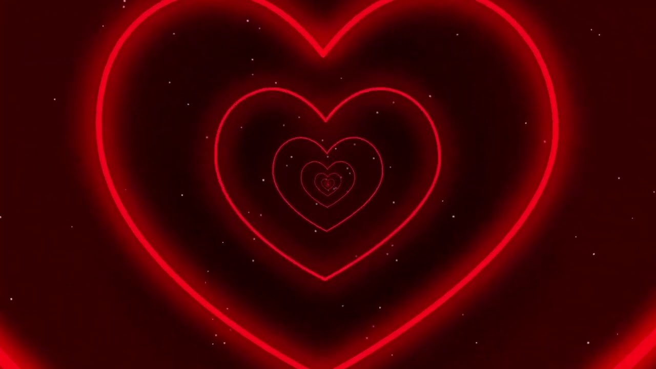 Neon lights love heart Moving Wallpaper Background Tik Tok (Saturday ...