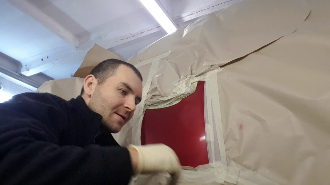 Покраска авто. Локальная покраска трёхслойкой. - YouTube