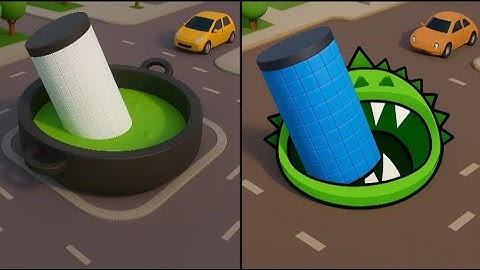 CAULDRON Hole.io Vs GODZILLA Hole.io Max All Levels Gameplay Android,iOS NEW UPDATE