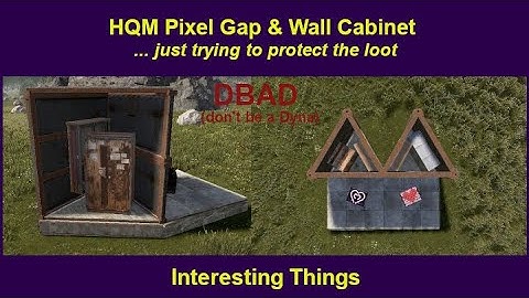 HQM Pixel Gap and Wall Cabinet: DBAD - Don