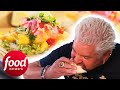 “South Florida On A Plate!” Guy Bites Into JUICY and FRUITY Fish Tacos | Diners, Drive-Ins &amp; Dives