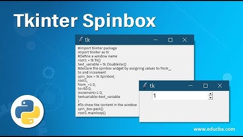 Python tkinter spinbox