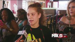 FOX5 Surprise Squad   Waitress Gets $12,000 Tip!