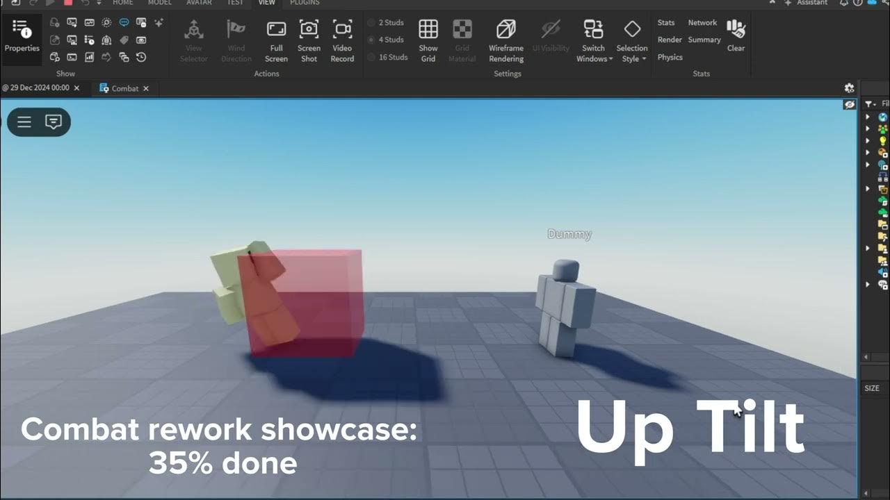 Roblox 2.5d fighting game progress #6 - YouTube