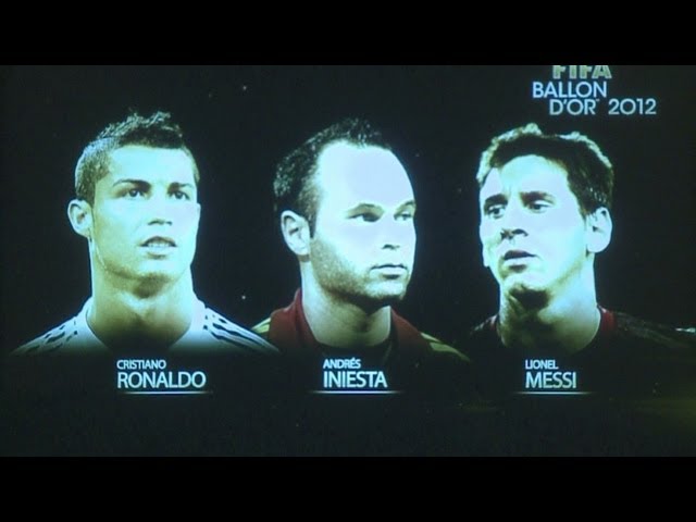 Bola de Ouro 2012: Cristiano Ronaldo, Messi e Iniesta são os 3 finalistas  ao prémio de melhor jogador do Mundo - Visão de Mercado