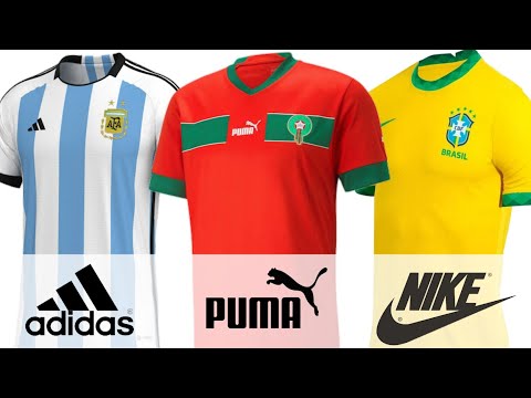 قمصان جميع المنتخبات المشاركة في كأس العالم قطر 2022