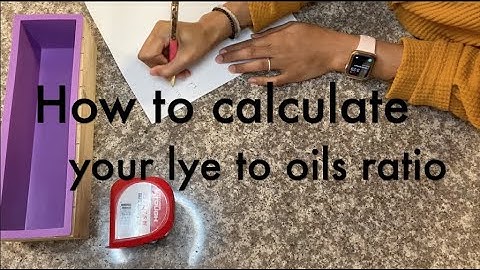 How to calculate your lye to oils ratio | #TalkTuesday Ep6 | Pink Olive Cosmetics
