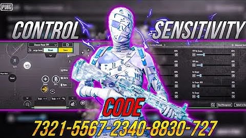 NEW UPDATE 3.5 🥵 BEST SENSITIVITY CODE + CONTROL SETTINGS PUBG MOBILE /BGMI