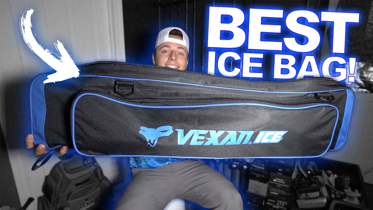 Vexan Ice Fishing Rod & Tackle Bag 36 Soft Case (Blue)