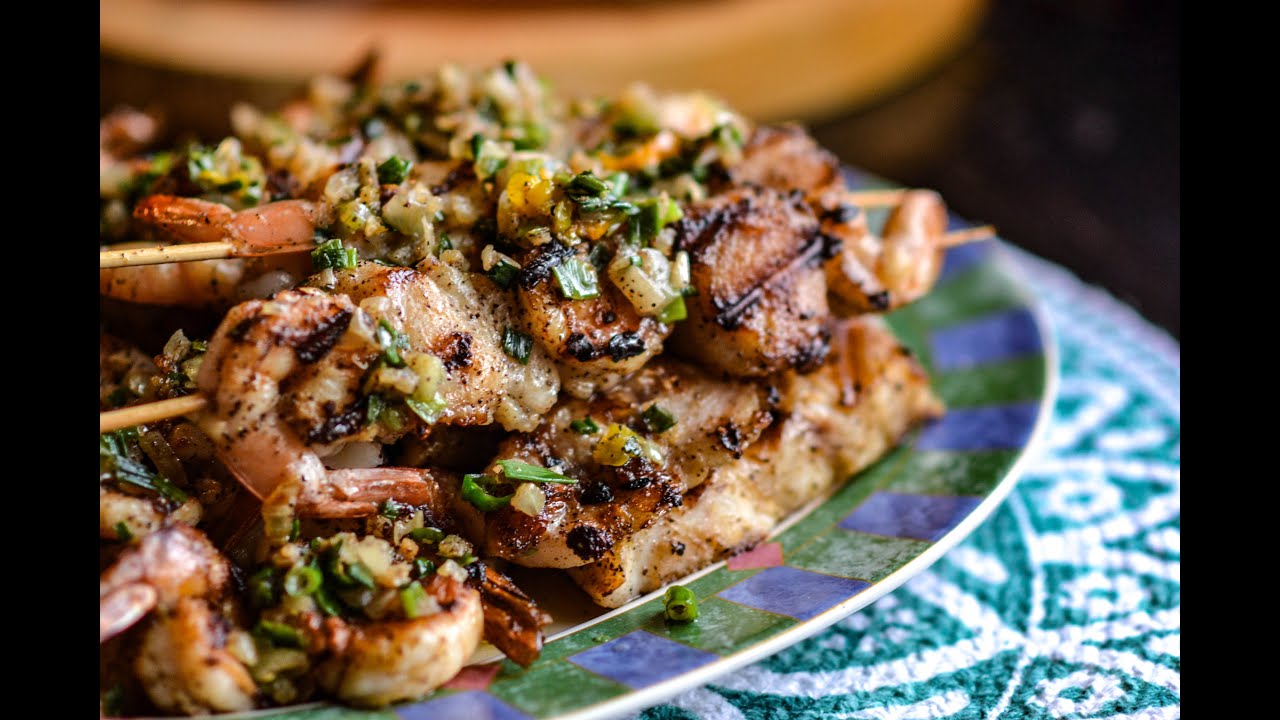 Grilled fish and Shrimp Platter YouTube