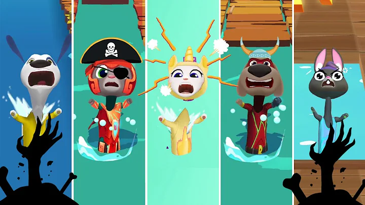 Best Funny Fails Talking Tom Gold Run VS Tom Hero Dash VS Tom Time Rush Compilation #4