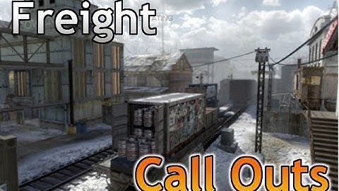 COD Ghost Map Callouts: Freight (MLG Competitive Map)