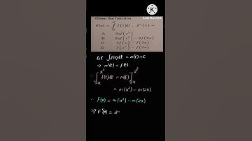 Second fundamental theorem of Calculus | Further Mathematics P1| June 2018