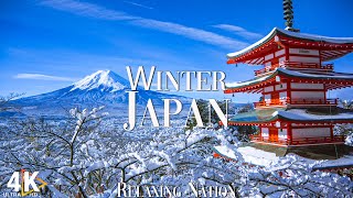 Japan Winter 4K - The Japanese Village in Heavy Snow -  Beautiful Snow in Kyoto - 4K Video UHD