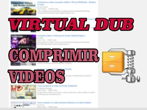 Vídeo: Com Comprimir El Vídeo A Virtualdub