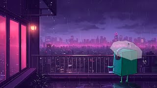 80's lo-fi chillout - lofi hip hop - lofi rain [ chill beats to relax / study to ]