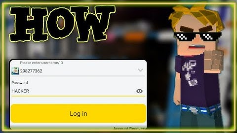 How to hack blockman go accounts